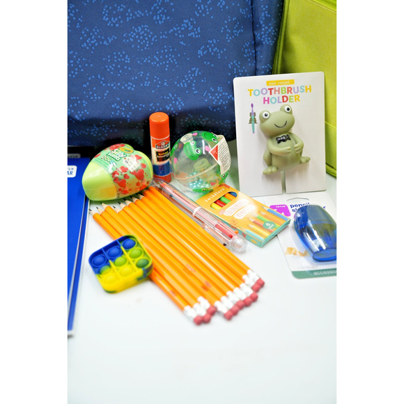 EcoTech Navy Backpack + Fulton Lunchbox School Supplies Bundle Back to School - Picture 7 of 16